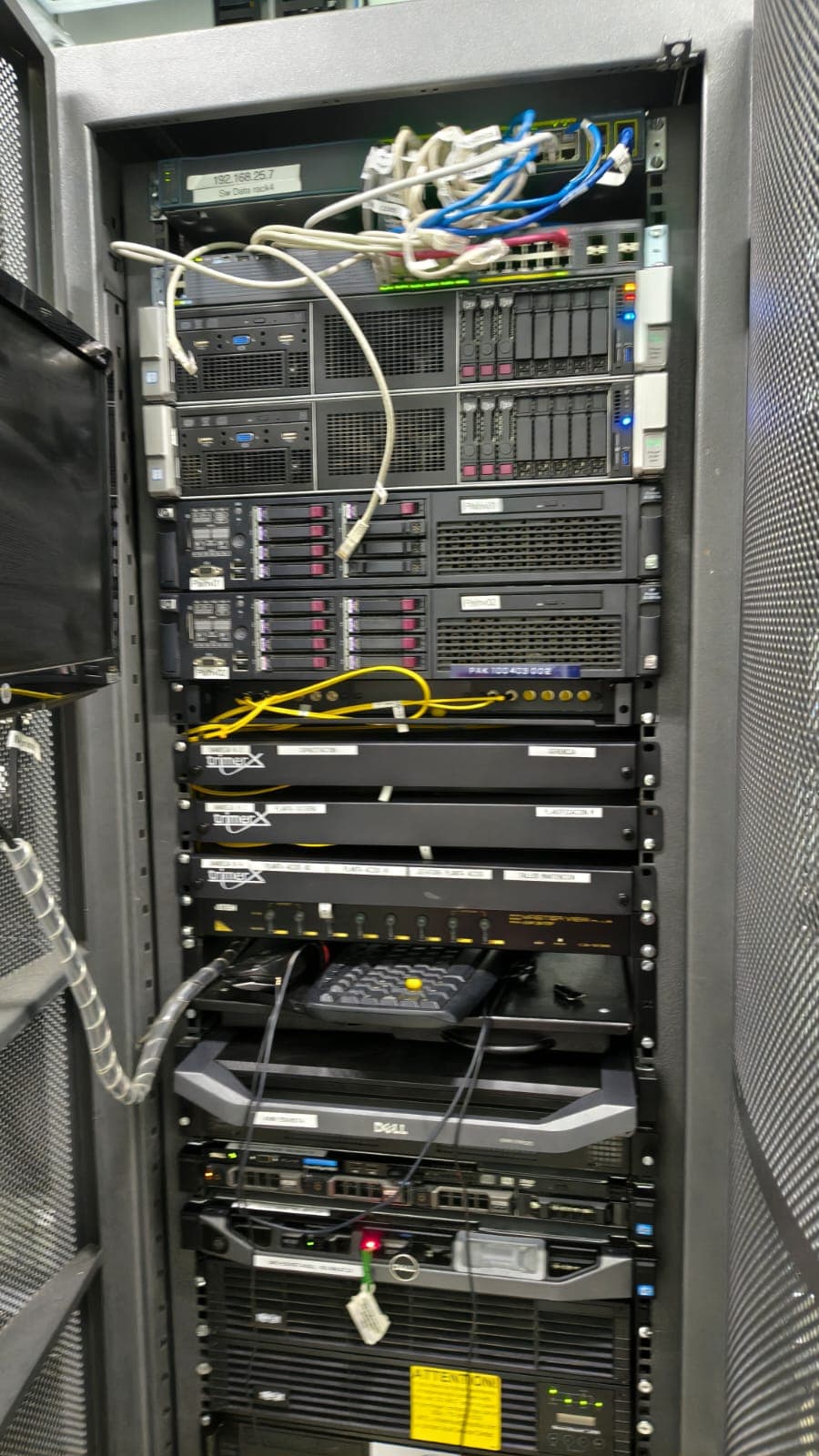 Patch panel organizado