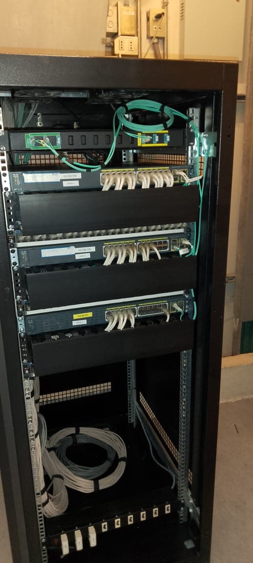 Patch panels ordenados