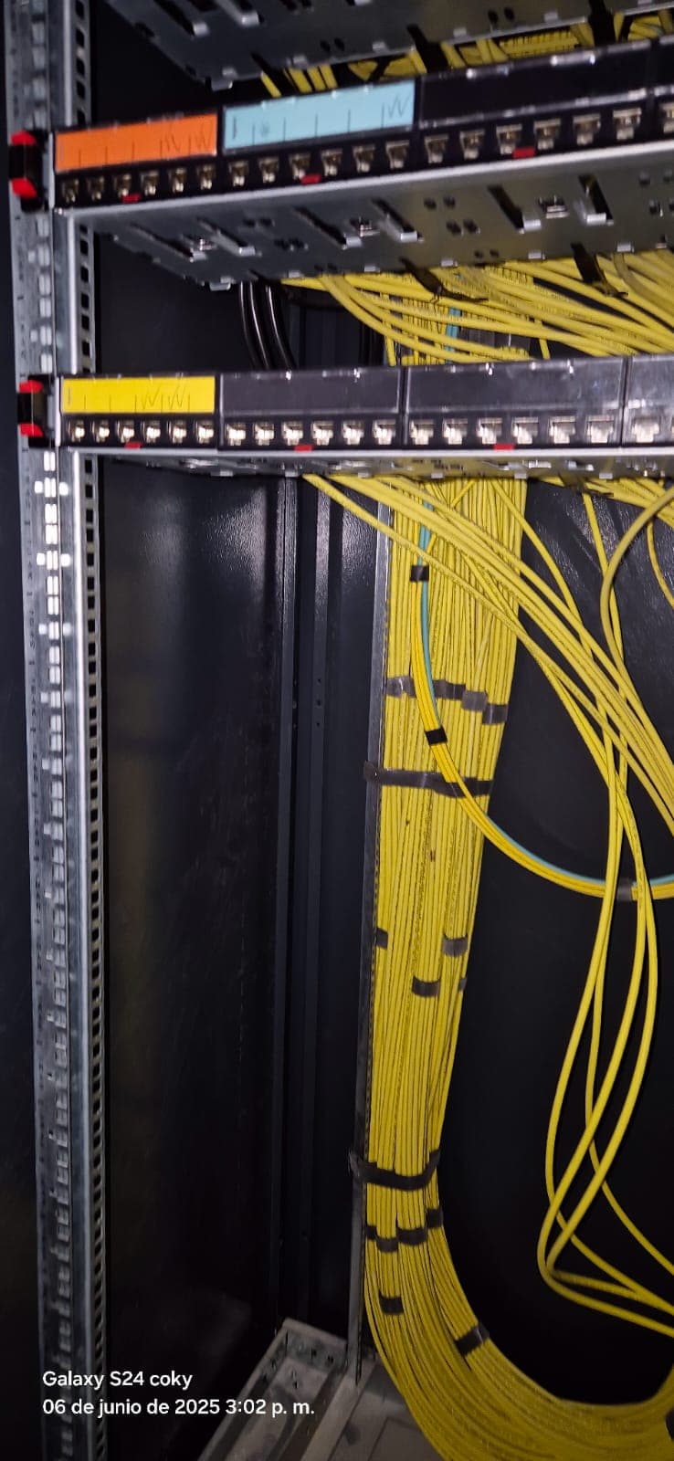 Fibra óptica organizada