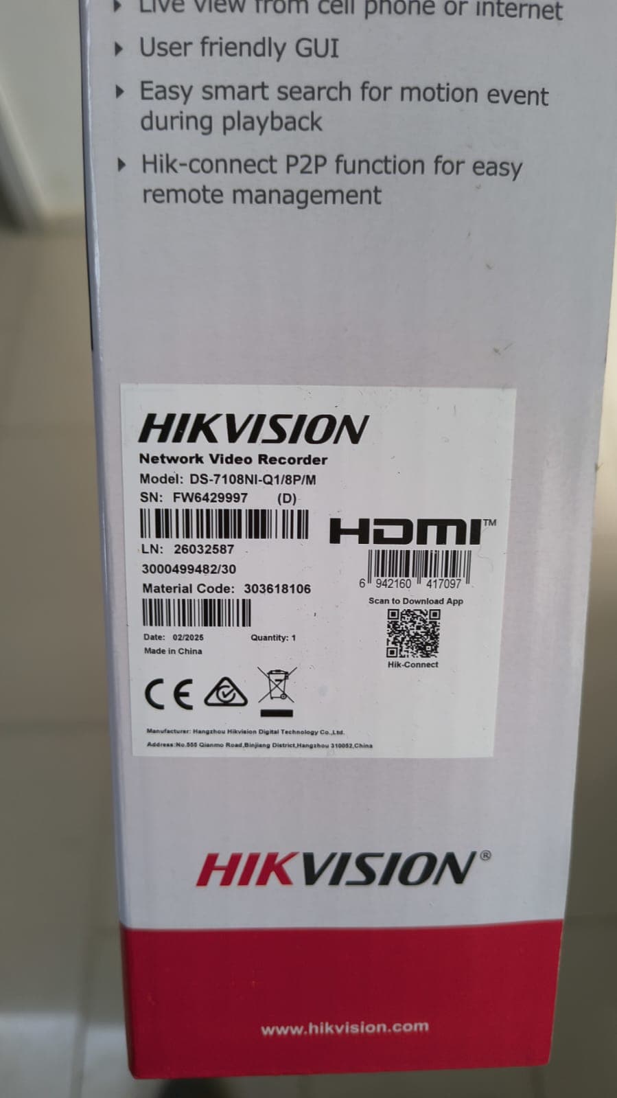 NVR Hikvision