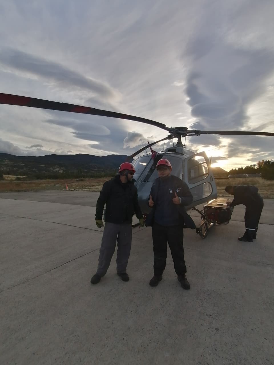 Ingenieros listos para el traslado al sitio